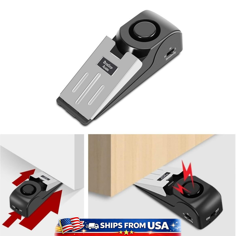 Door Stop Alarm - Door Stop Alarm with 120dB Security