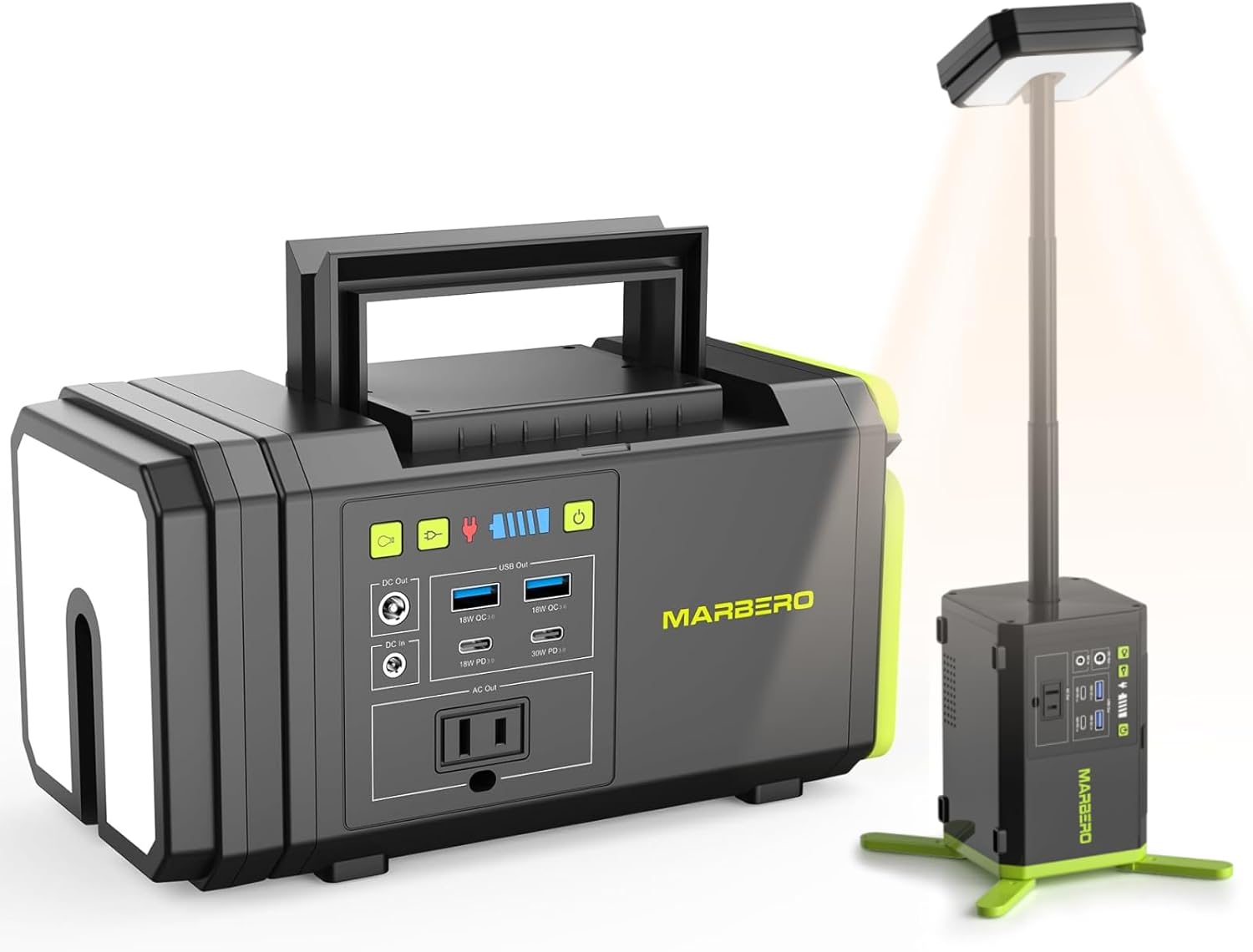 Power Outage Light - 118Wh Portable Power Station with Telescopic