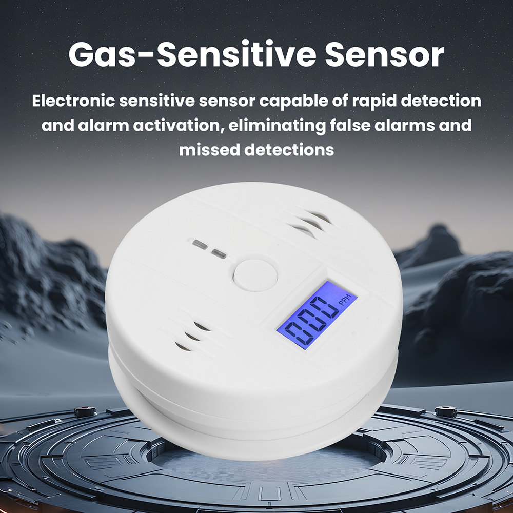 Smoke Detector Interconnected - Battery Powered Carbon Monoxide Detector Digital