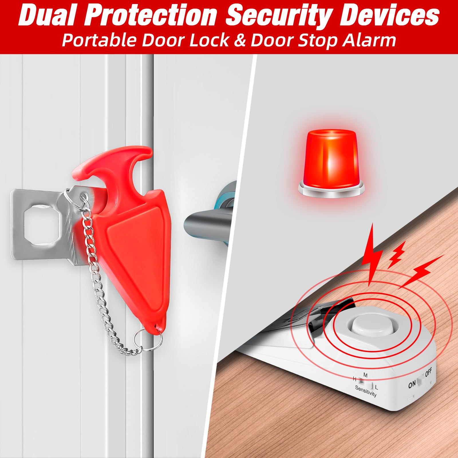 Portable Door Stop Alarm Trave - مراجعة Door Stop Alarm وسعره