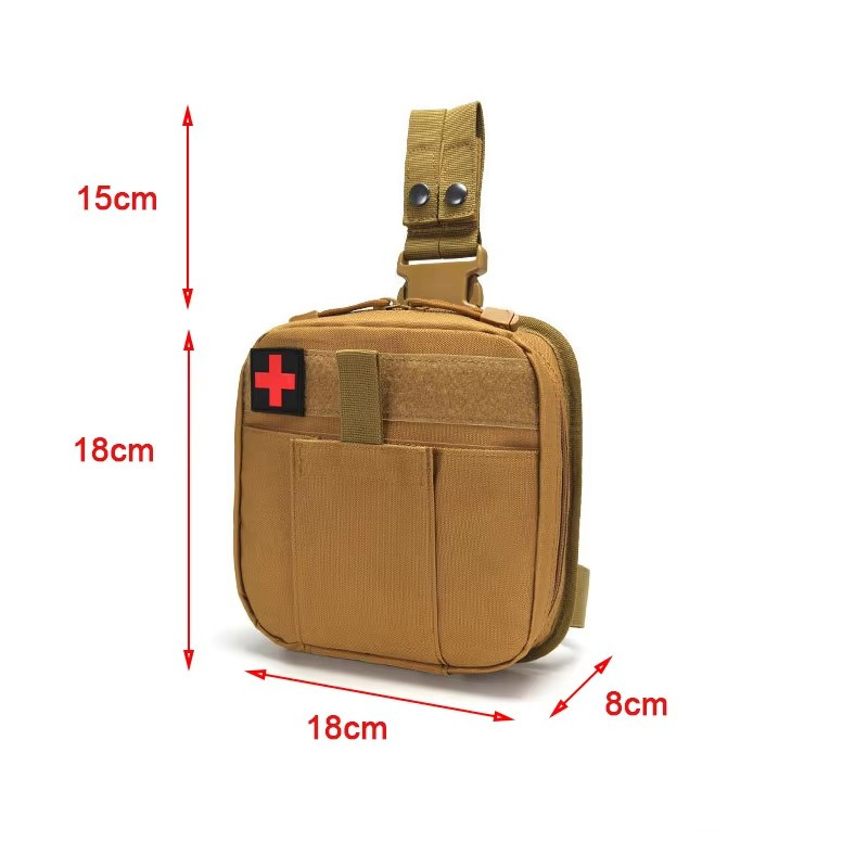 MOLLE Drop Leg Pouch Medical K - مراجعة First Aid Bag Kit وسعره