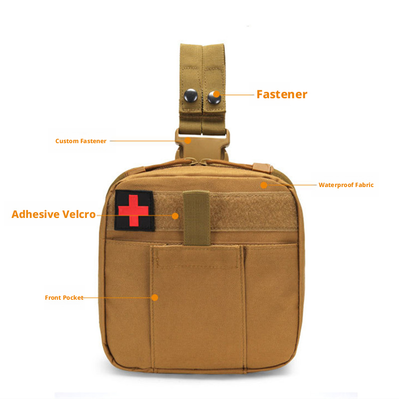 MOLLE Drop Leg Pouch Medical K - مراجعة First Aid Bag Kit وسعره