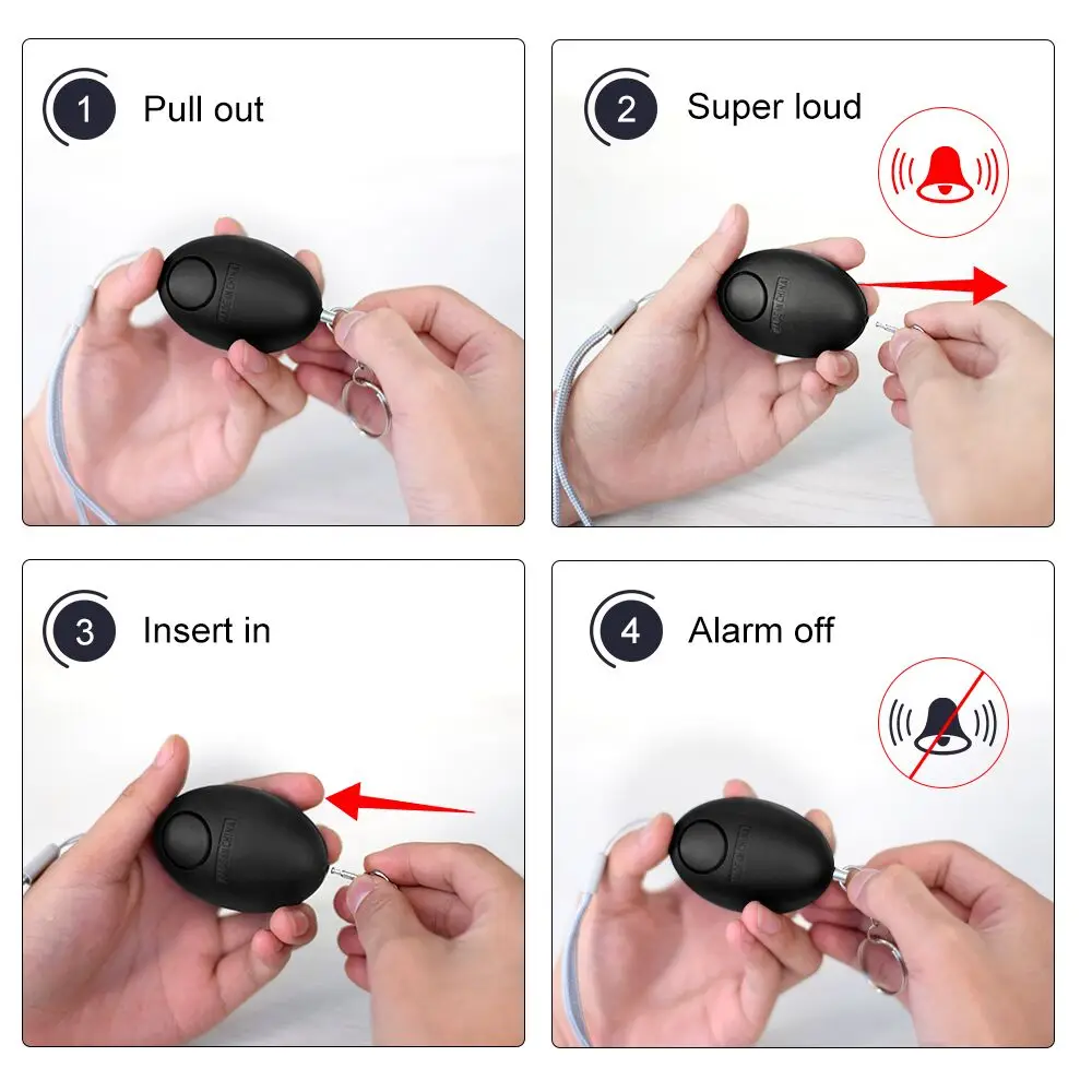 Cheap Self Defense Alarm 120dB - مراجعة Personal Alarm Keychain وسعره
