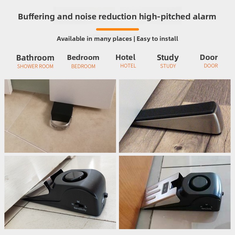 Female household door stopper, - مراجعة Door Stop Alarm وسعره