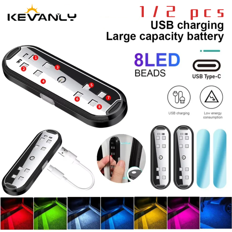 Car Door Lights LED Colorful F - مراجعة Emergency Exit Sign وسعره