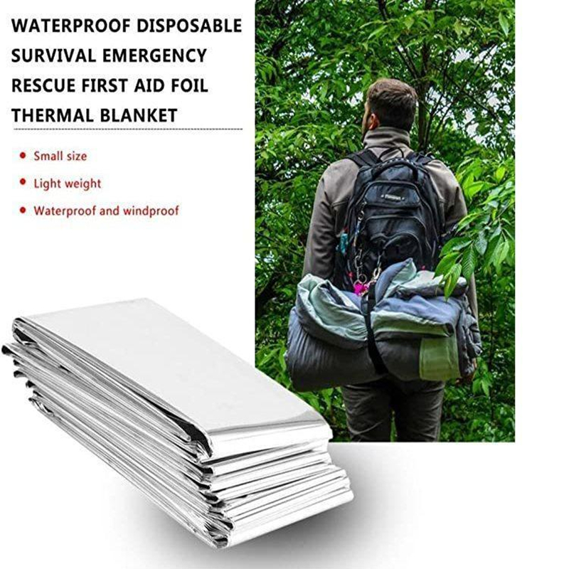 Emergent Blanket Mylar Thermal - مراجعة First Aid Bag Kit وسعره