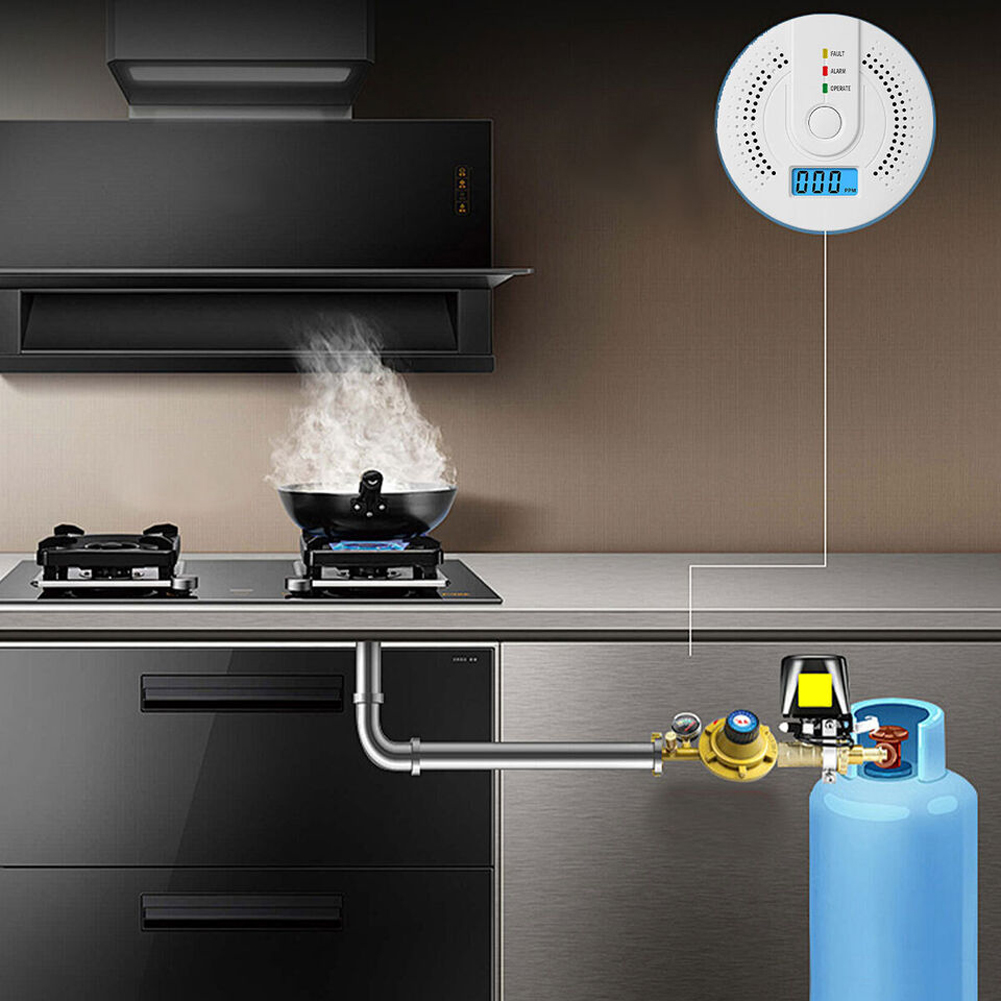 Digital Carbon Monoxide Detect - مراجعة Smoke Detector Interconnected وسعره
