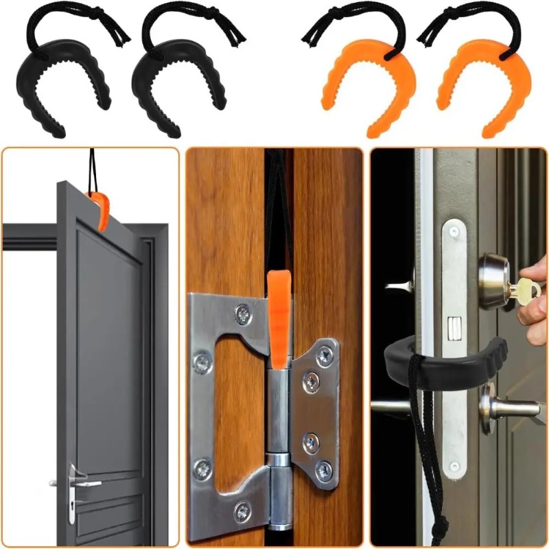 Easy to Use Rubber Door Jam Fi - مراجعة Door Stop Alarm وسعره