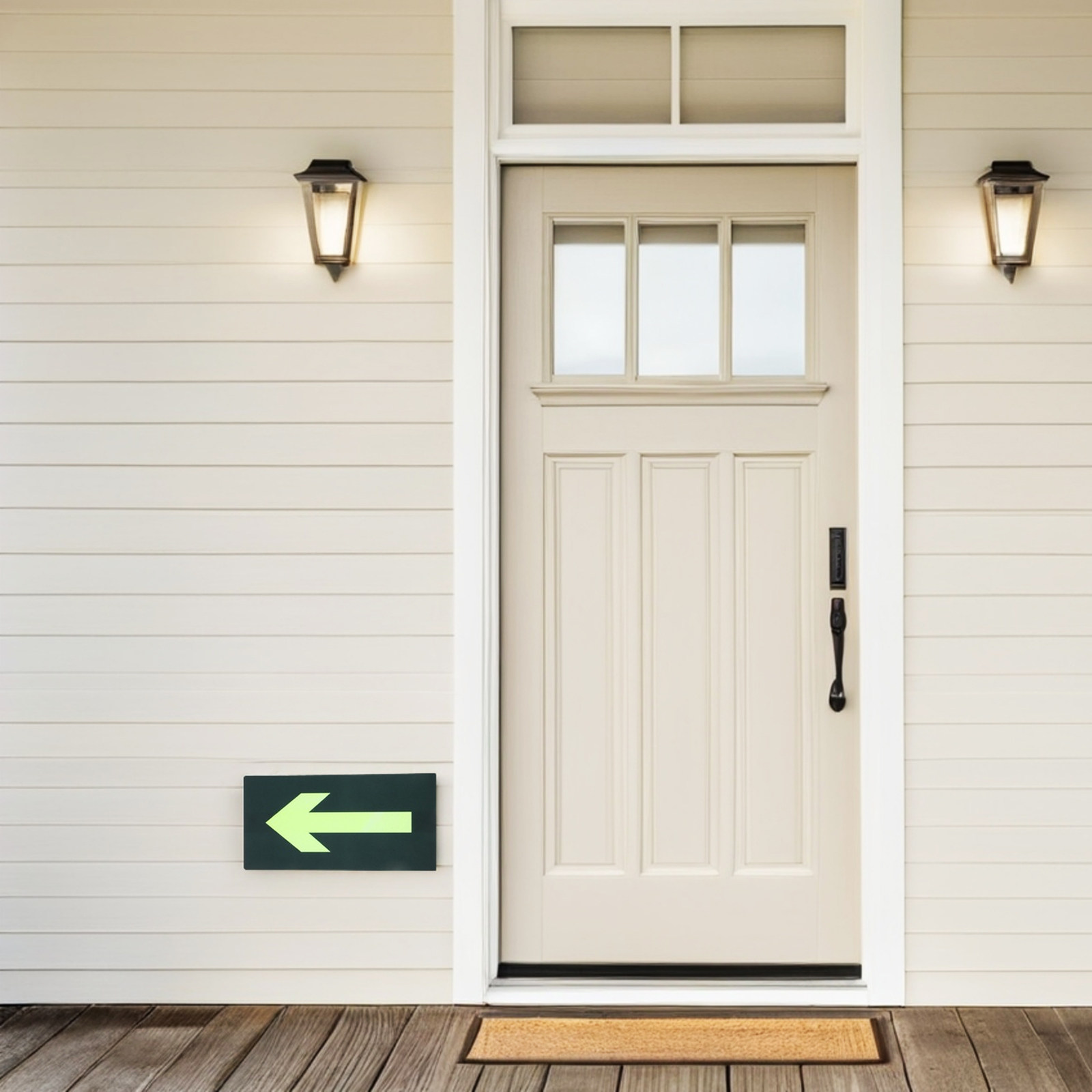 8Pcs Glow in Exit Arrow Sticke - مراجعة Emergency Exit Sign وسعره