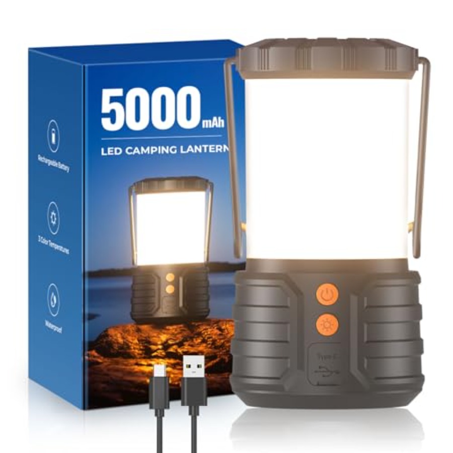 Camping Lantern, 5000mAh Recha - مراجعة Power Outage Light وسعره