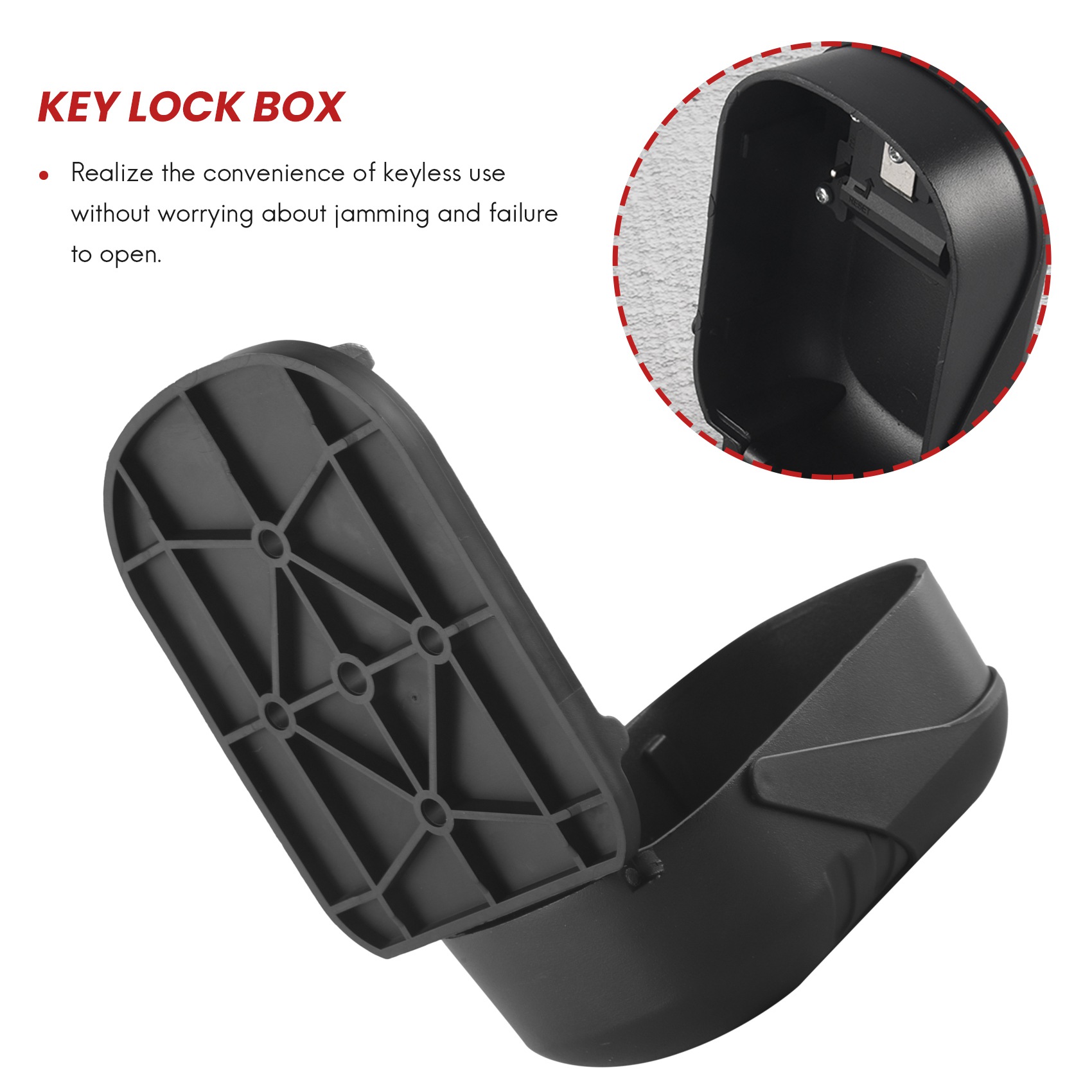 B27B Key Lock Box Wall Mount 4 - مراجعة Lockbox Key Secure وسعره