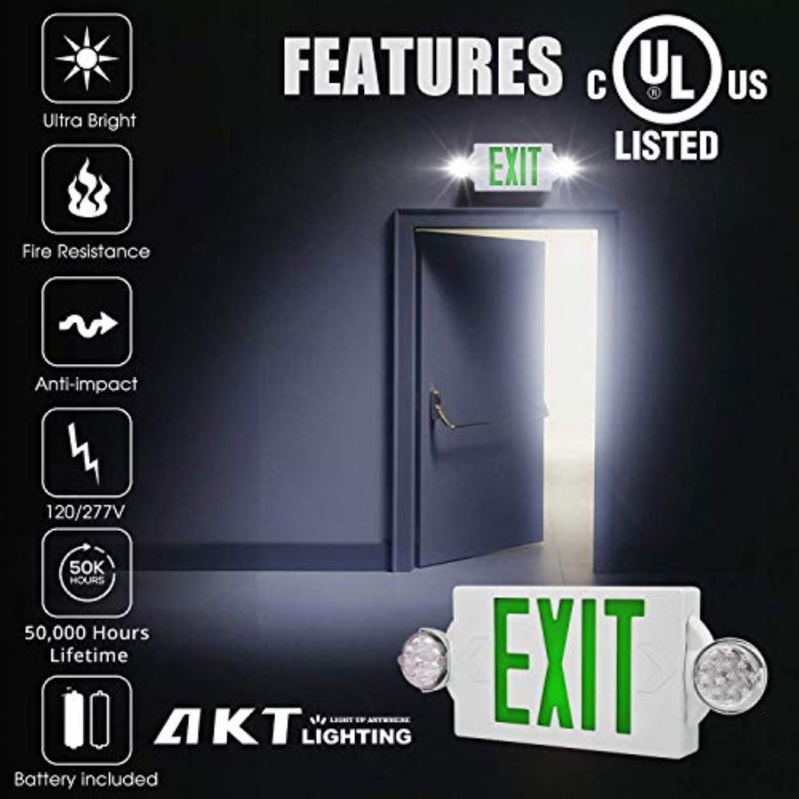 Emergency Exit Light, Adjustab - مراجعة Emergency Exit Sign وسعره