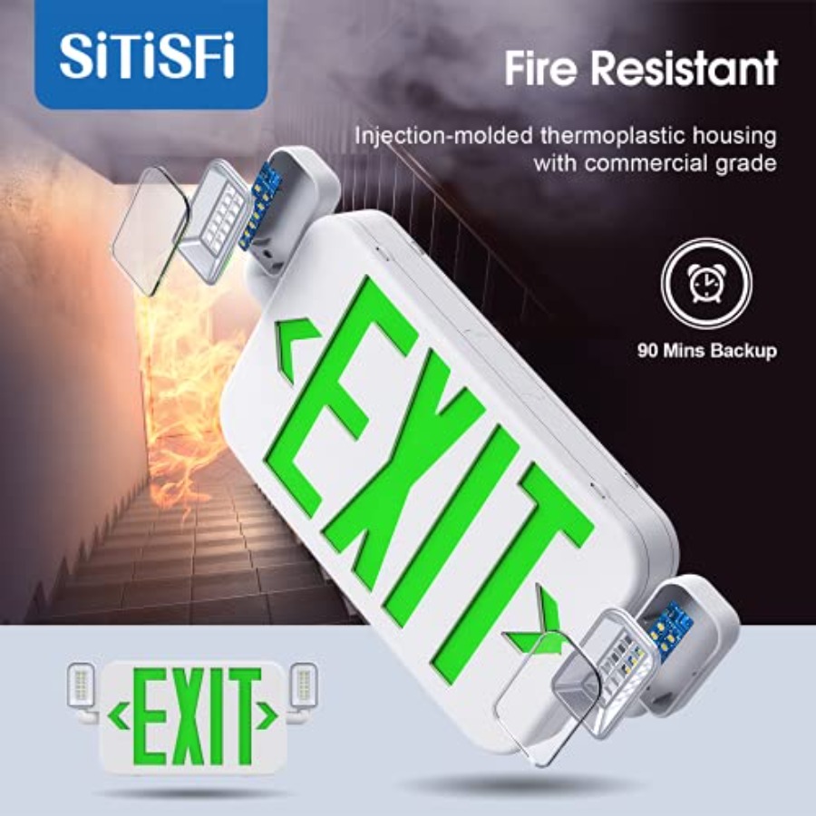 Led Combo Emergency Exit Sign  - مراجعة Emergency Exit Sign وسعره