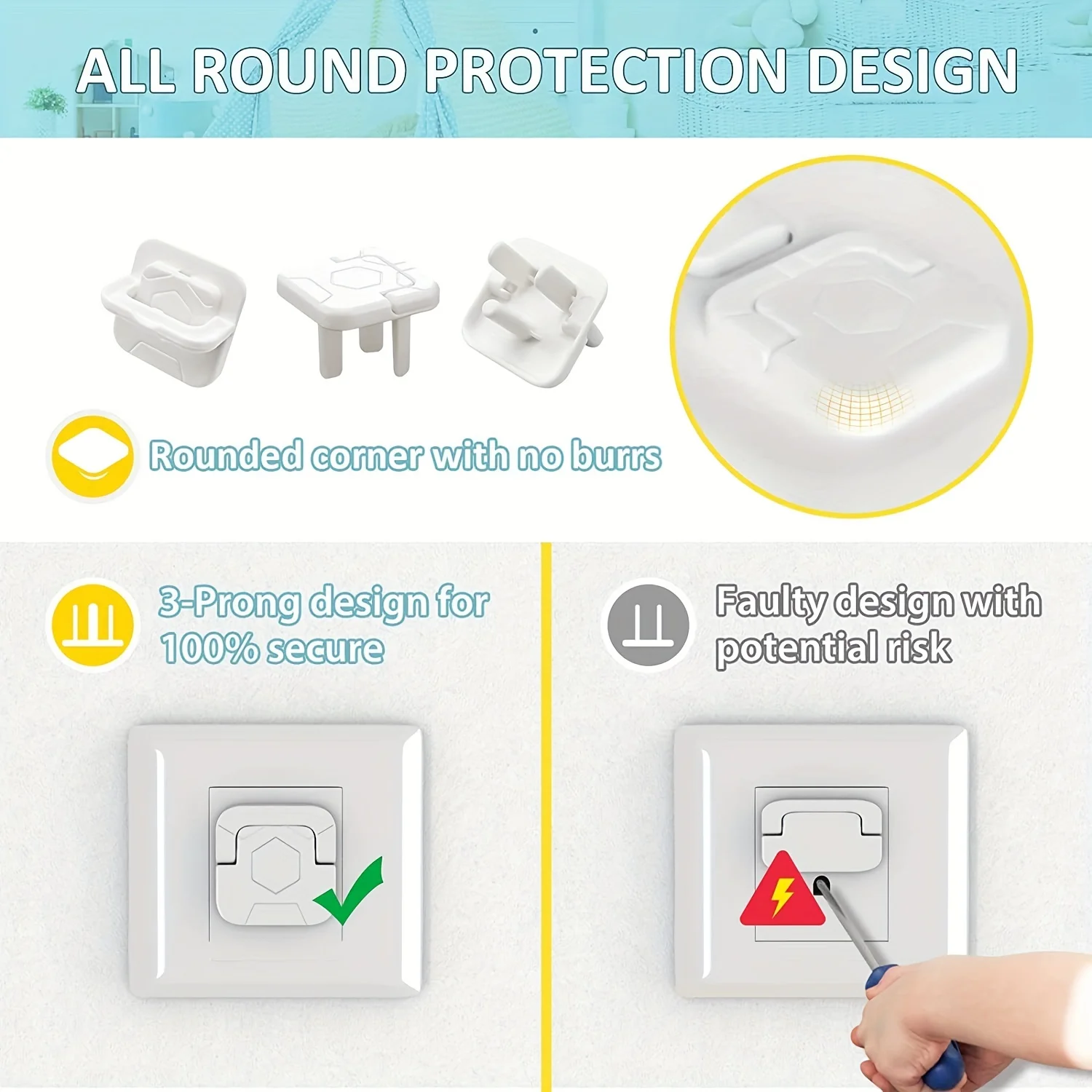 Easy Install Baby Child Electr - مراجعة Outlet Cover Baby وسعره