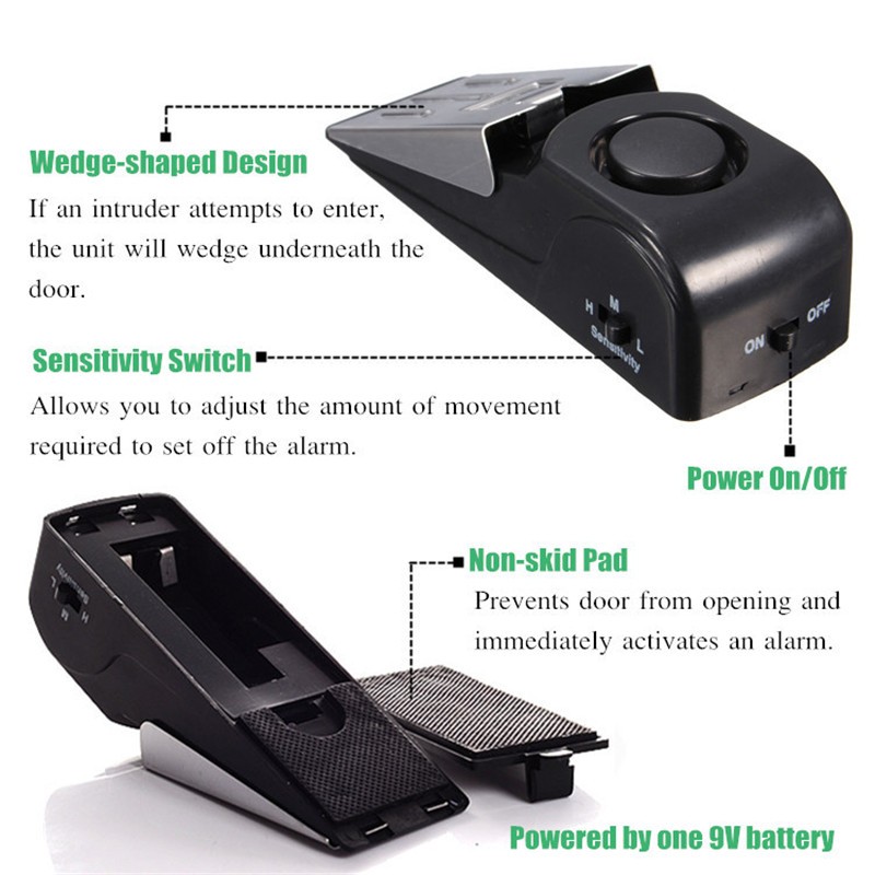 KERUI 125DB Anti-theft Burglar - مراجعة Door Stop Alarm وسعره