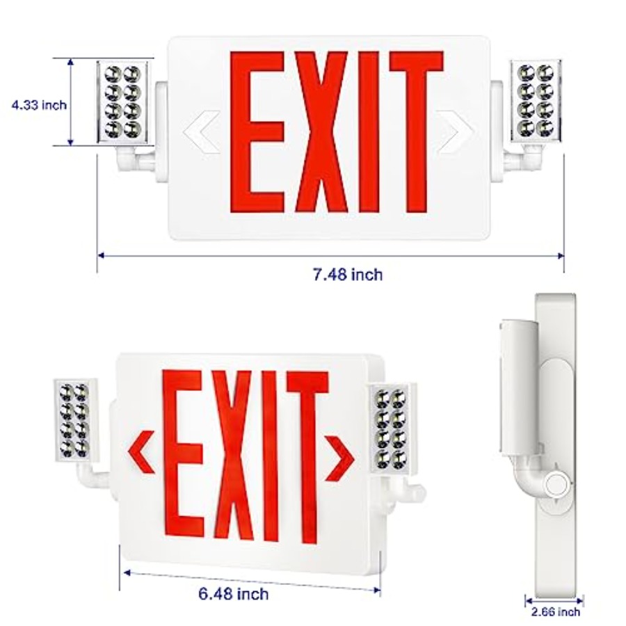 Spectsun 1 Pack Exit Signs wit - مراجعة Emergency Exit Sign وسعره