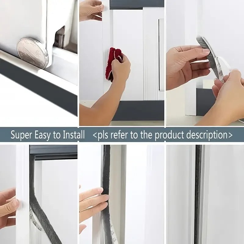 32.8 Feet Windproof Sealing St - مراجعة Window Lock Bar وسعره