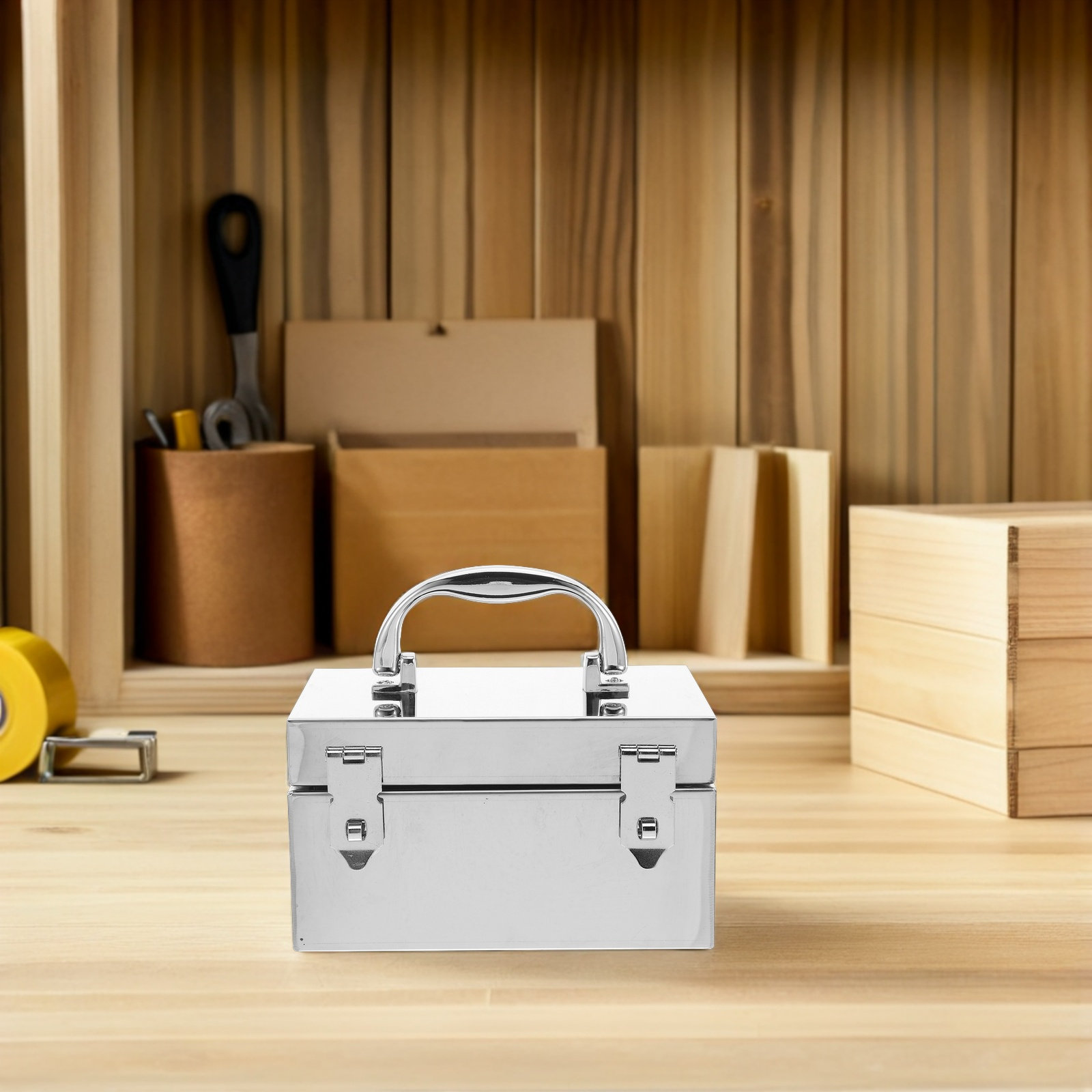 Portable Metal Cash Box Stainl - مراجعة Lockbox Key Secure وسعره