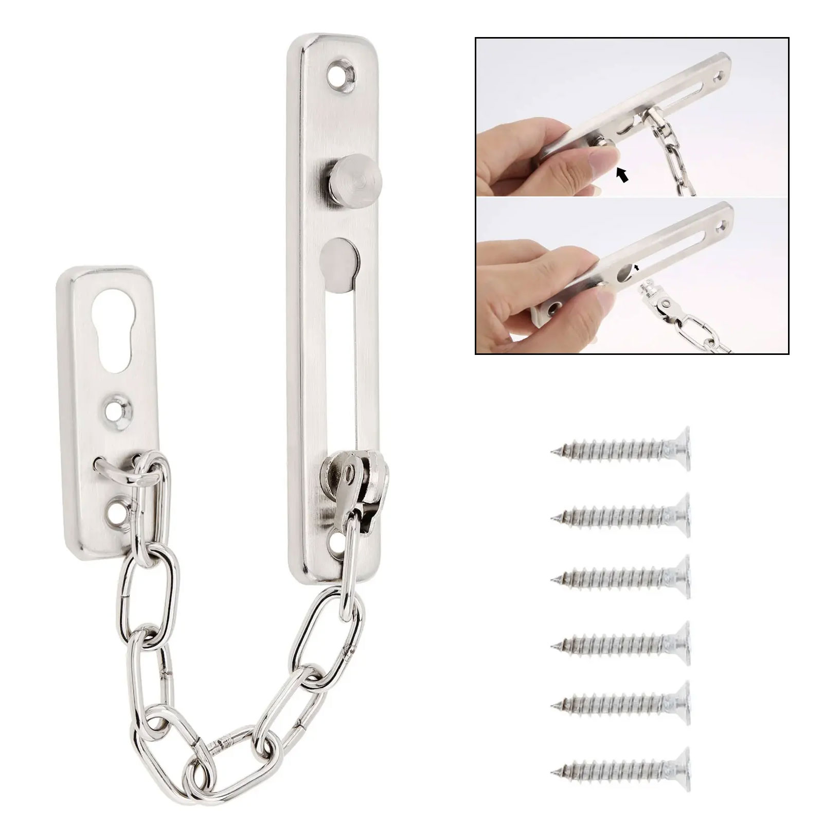 Solid Security Door Sliding Ch - مراجعة Security Chain Door وسعره