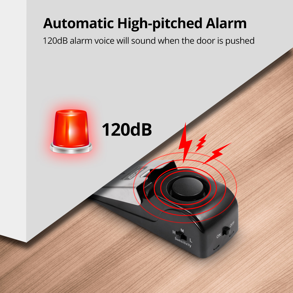 2pcs Door Stop Alarm for Home  - مراجعة Door Stop Alarm وسعره