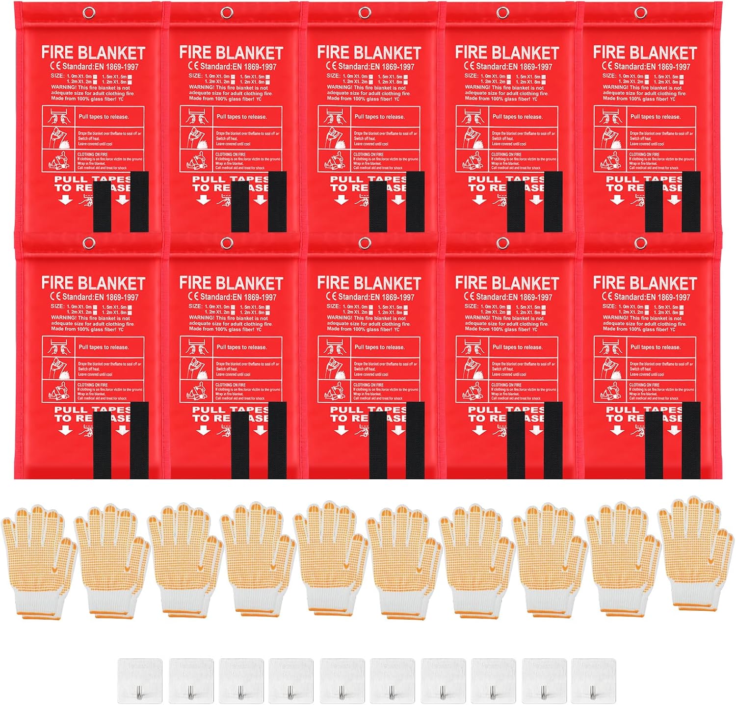 30 Pcs Fire Blankets 40x40 Inc - مراجعة Fire Blanket Kitchen وسعره