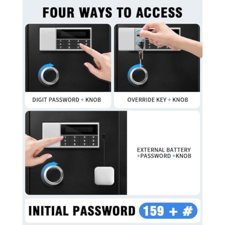 8.4 CuFt Heavy Duty Home Safe  - مراجعة Lockbox Key Secure وسعره