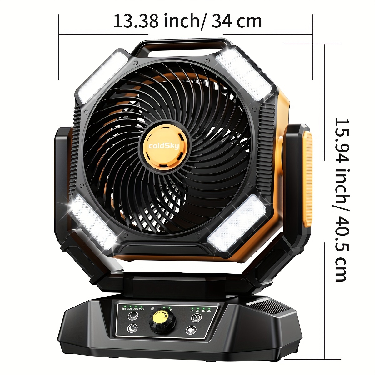 coldSky  Camping Fan, Battery  - مراجعة Power Outage Light وسعره
