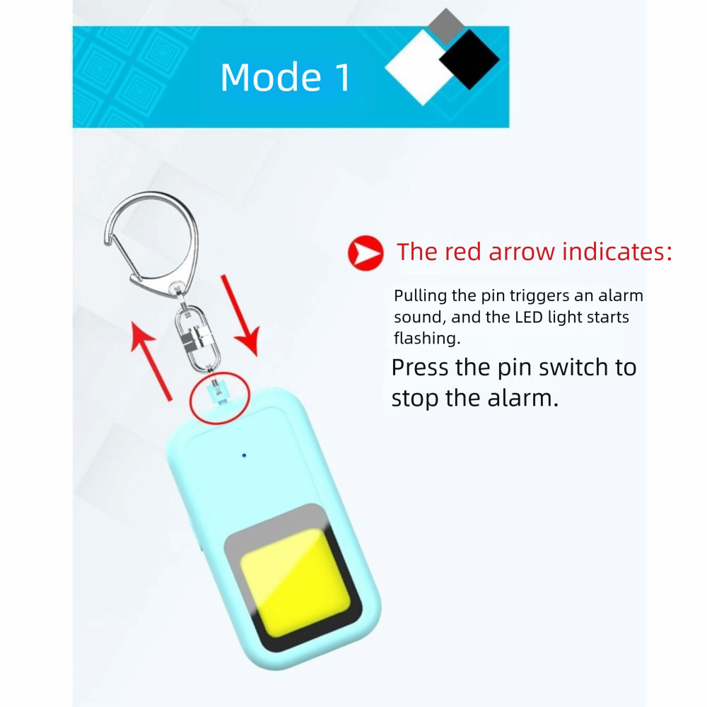 130 DB Safe Sound Personal Ala - مراجعة Personal Alarm Keychain وسعره
