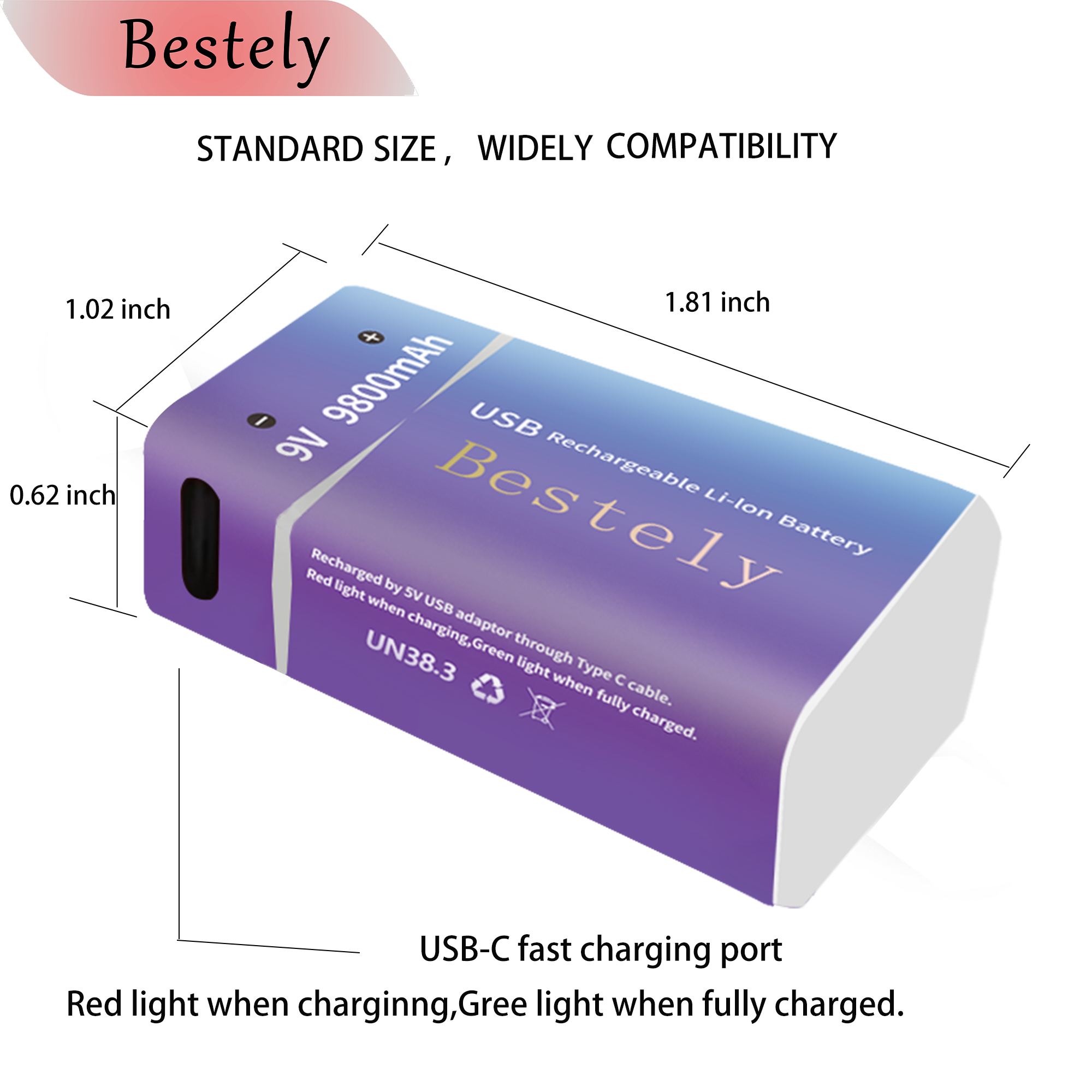 New 9V Rechargeable Li-ion Bat - مراجعة Smoke Detector Interconnected وسعره