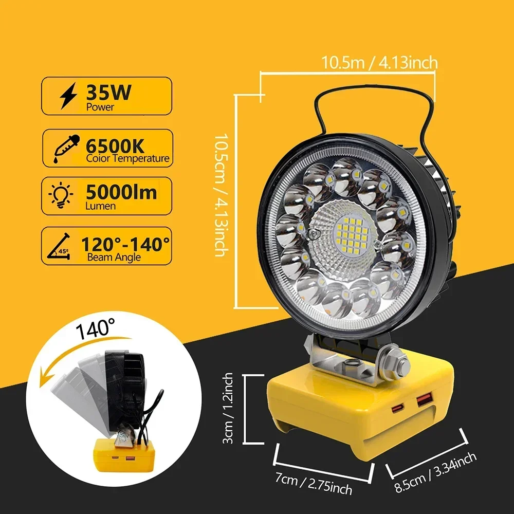 33 LED Working Lights Flashlig - مراجعة Power Outage Light وسعره