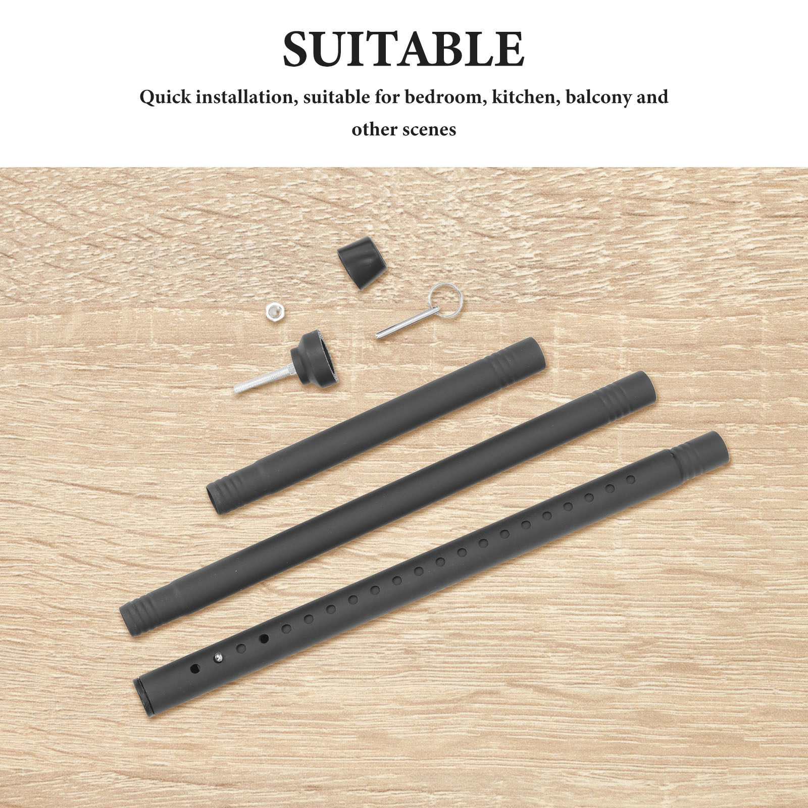 1Set Retractable Adjustable Do - مراجعة Window Lock Bar وسعره