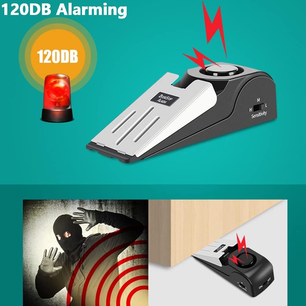 Door Stop Alarm with 120dB Sec - مراجعة Door Stop Alarm وسعره