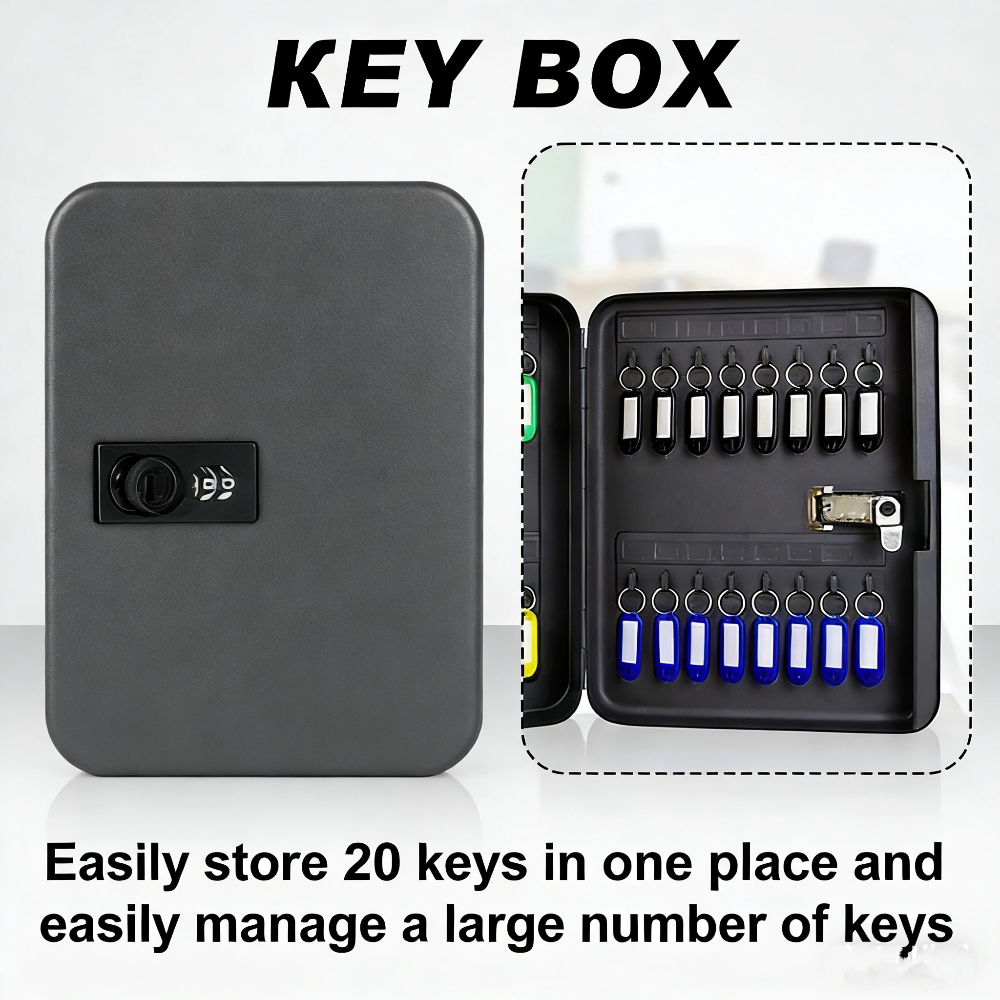 Combination Key Cabinet 20 Key - مراجعة Lockbox Key Secure وسعره
