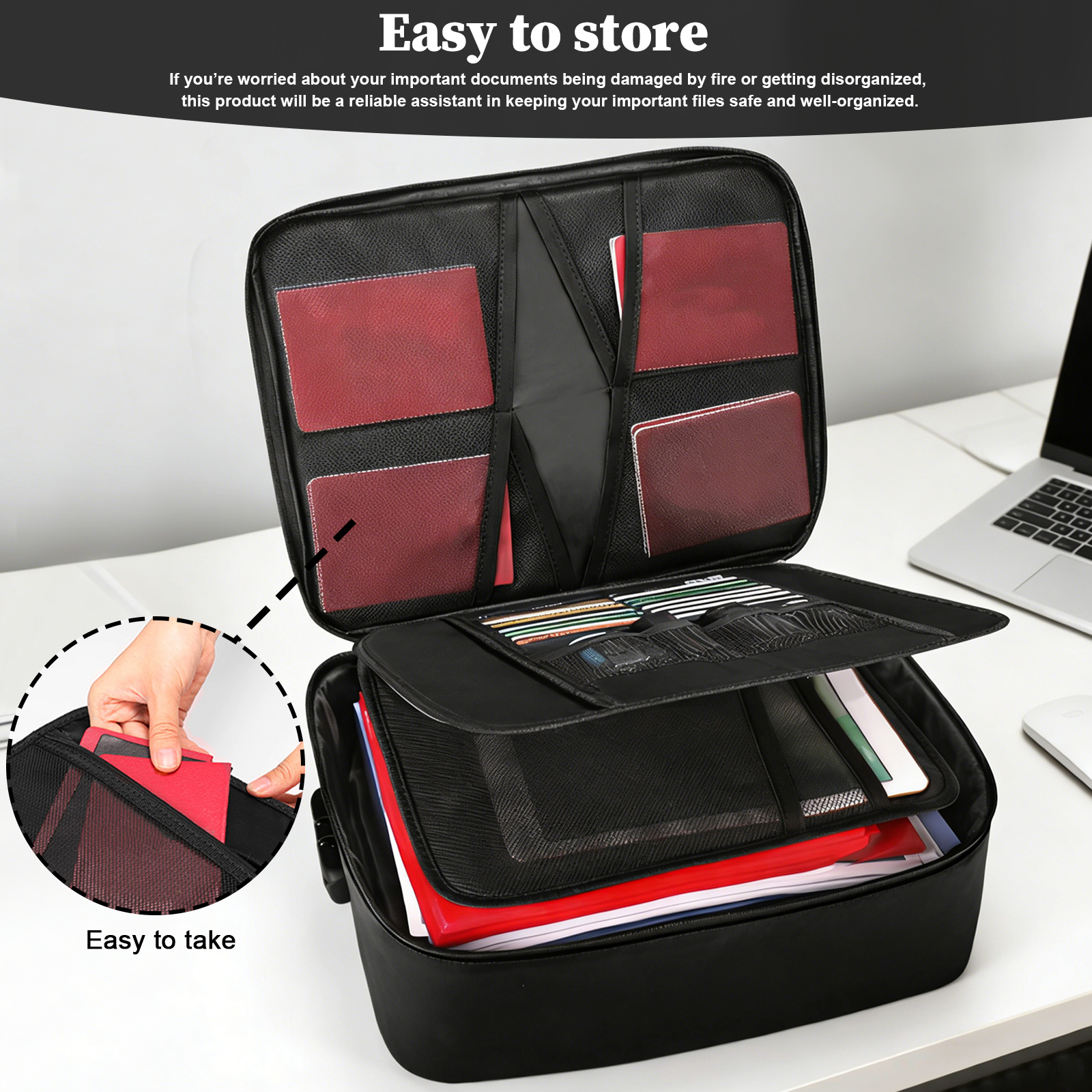 Fireproof Document Bag with Lo - مراجعة Fire Safe Document وسعره