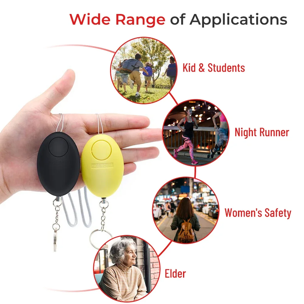 120dB Personal Safety Alarm Ke - مراجعة Personal Alarm Keychain وسعره