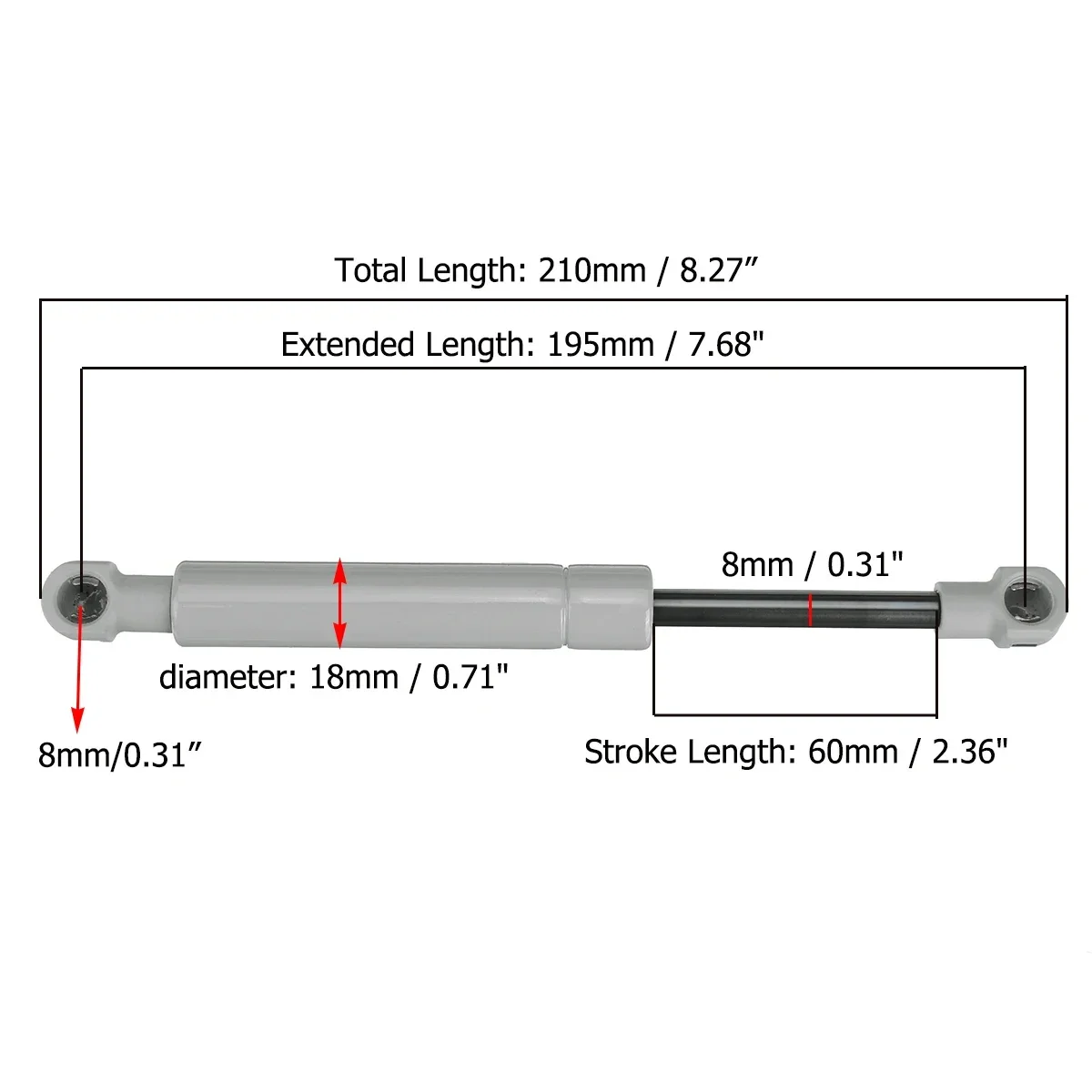 200-380N 195mm 8mm for RV Bed  - مراجعة Window Lock Bar وسعره