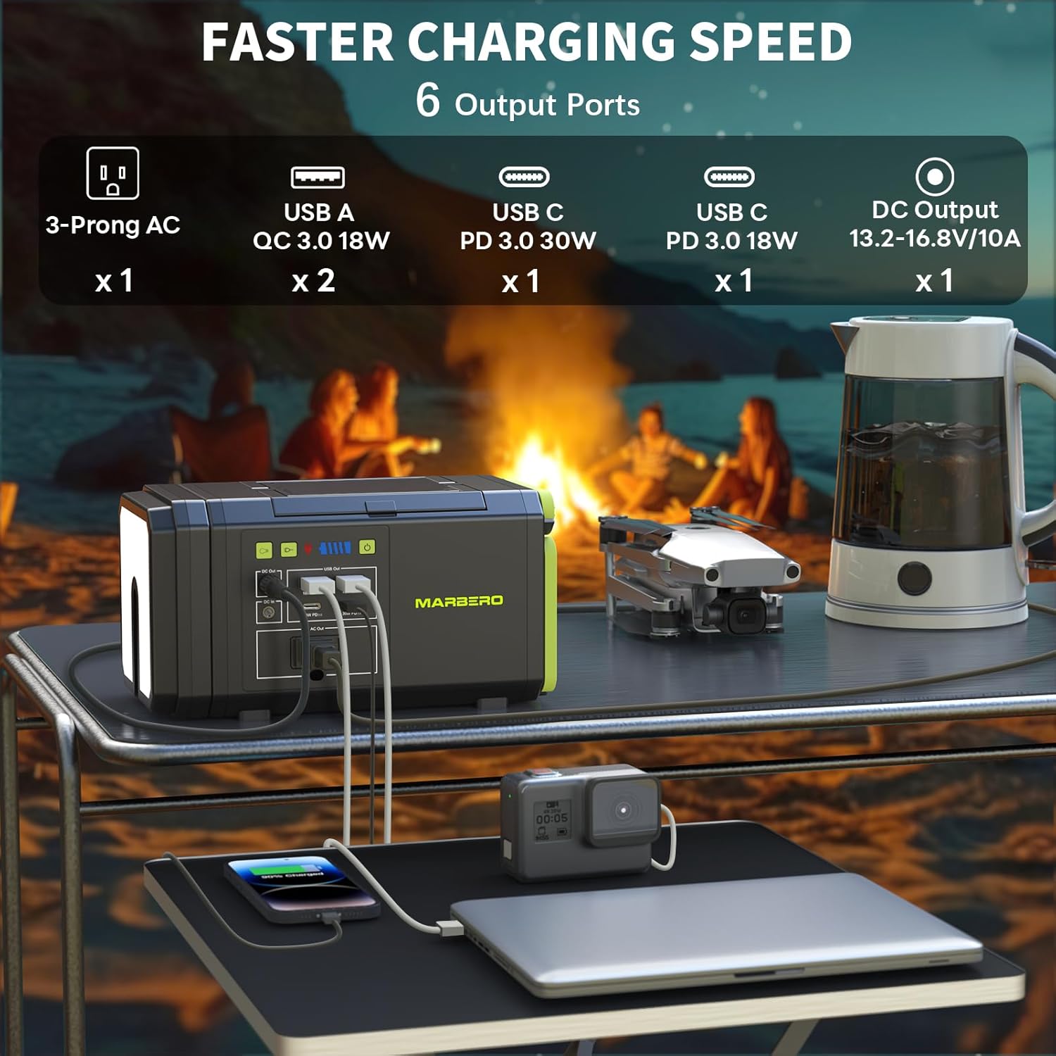 118Wh Portable Power Station w - مراجعة Power Outage Light وسعره