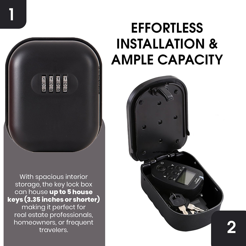 Key Lock Box with Small 4 Digi - مراجعة Lockbox Key Secure وسعره