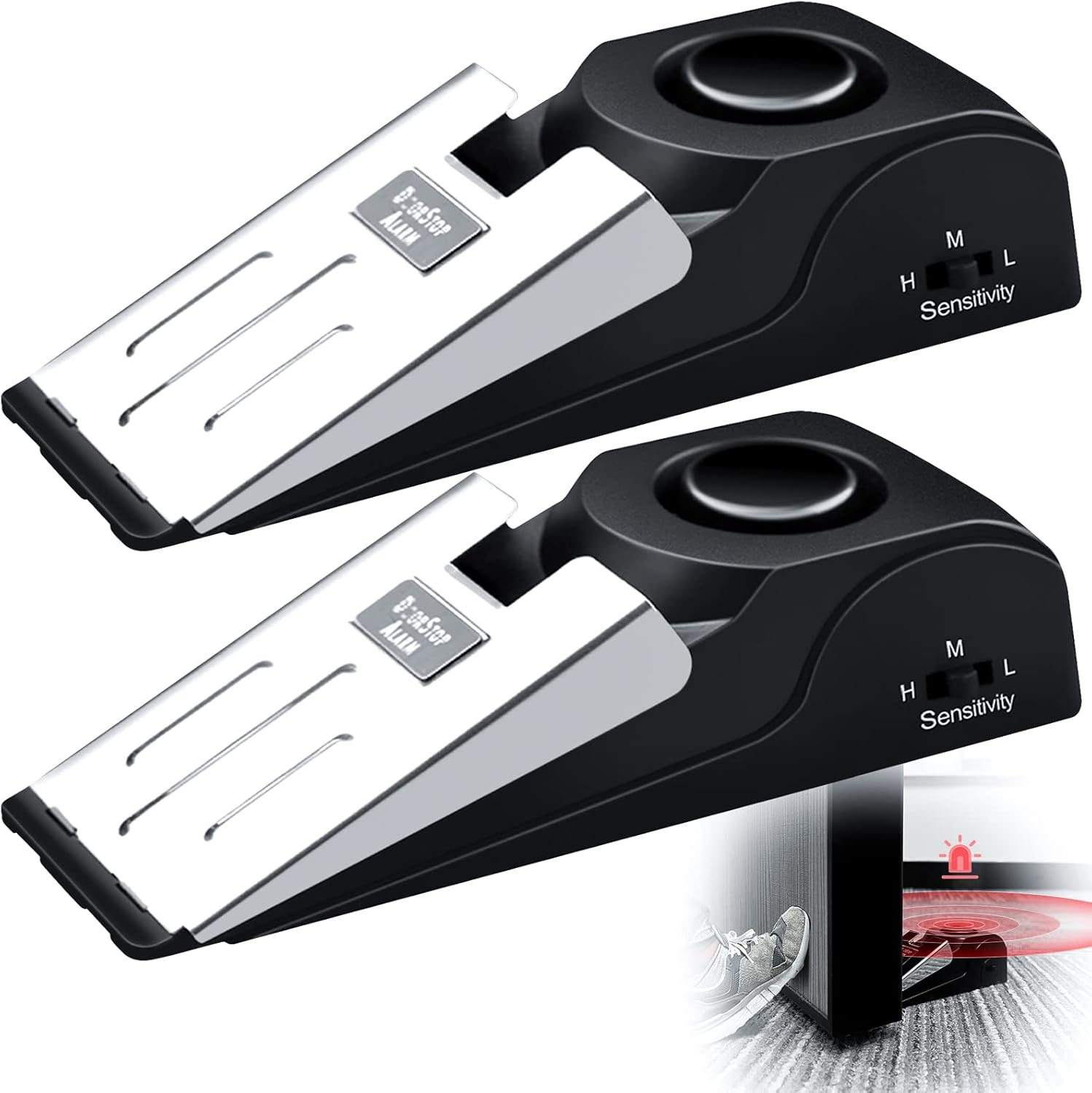 1/2Pcs Portable Travel 120 DB  - مراجعة Door Stop Alarm وسعره