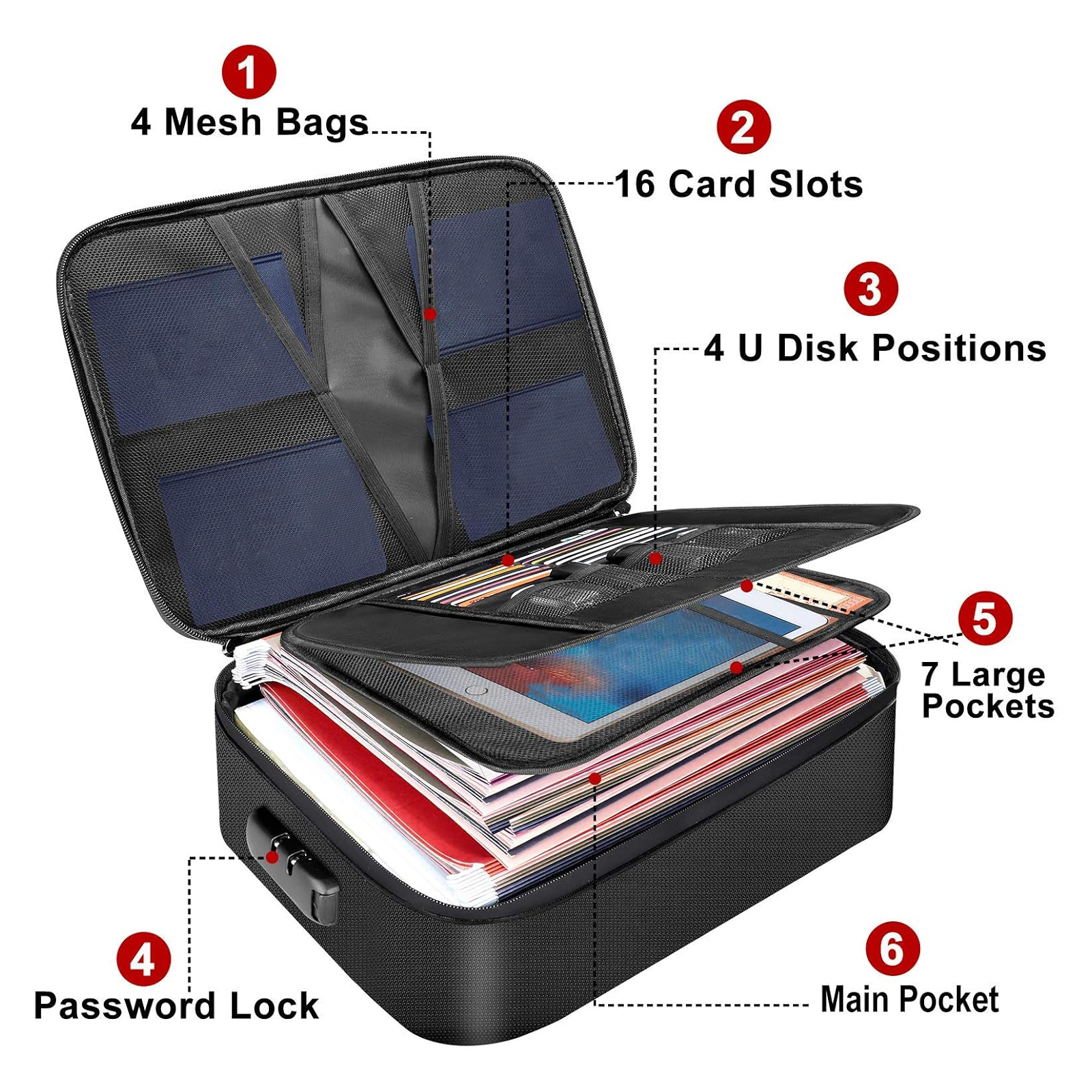 Fireproof Document Bag with Lo - مراجعة Fire Safe Document وسعره