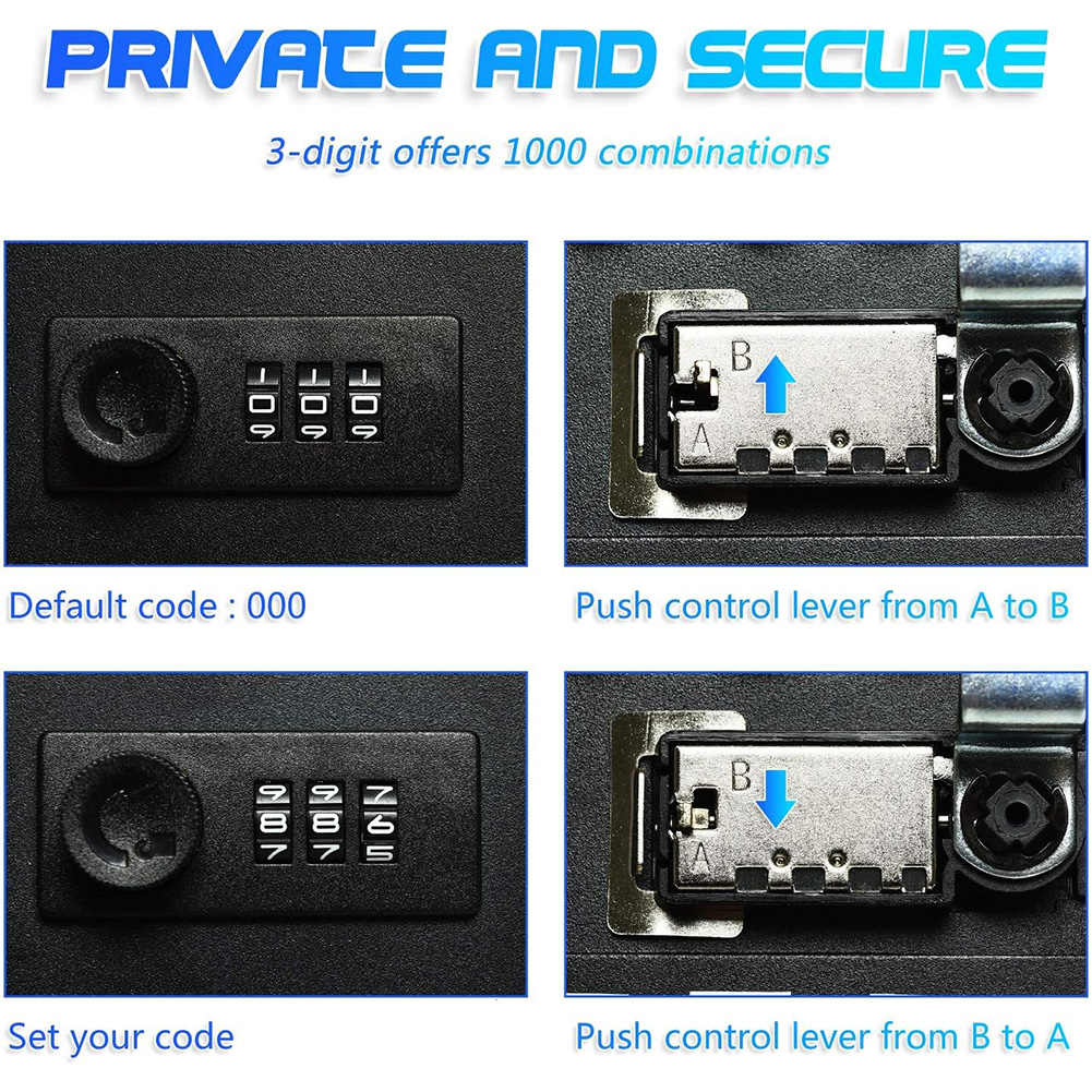Professional 20 Key Hooks Comb - مراجعة Lockbox Key Secure وسعره