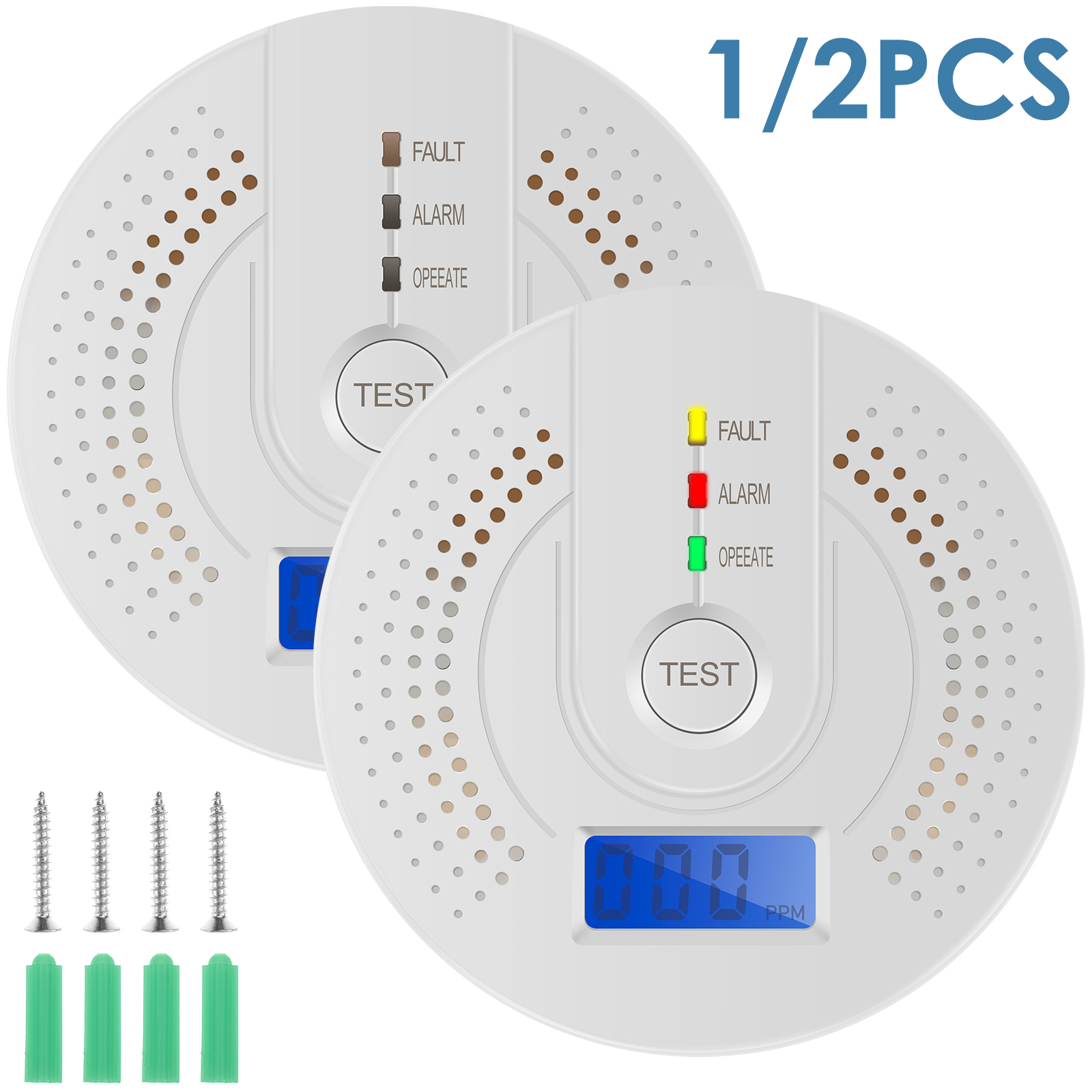 Independent CO Alarm Sensor Ca - مراجعة Smoke Detector Interconnected وسعره