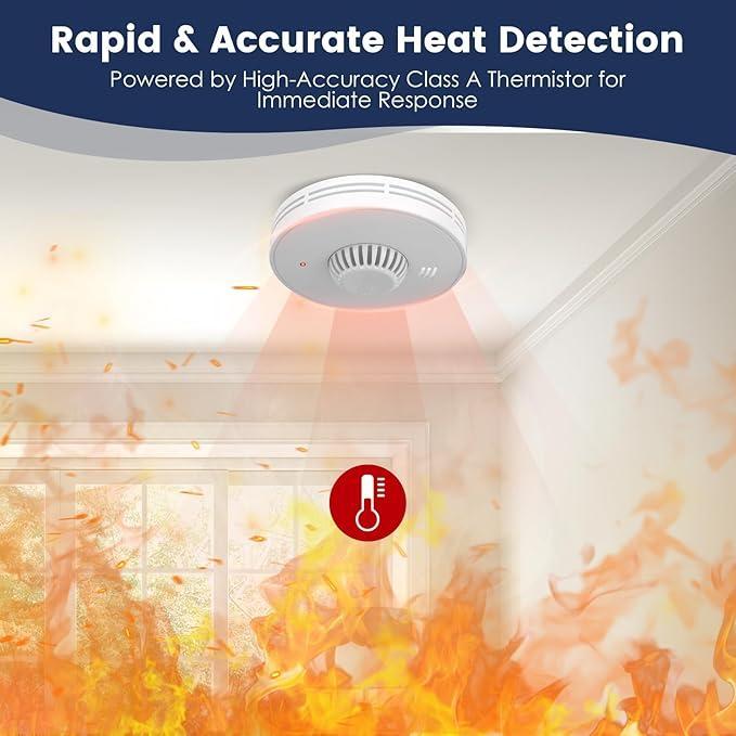 Wireless Interlinked Smoke and - مراجعة Smoke Detector Interconnected وسعره